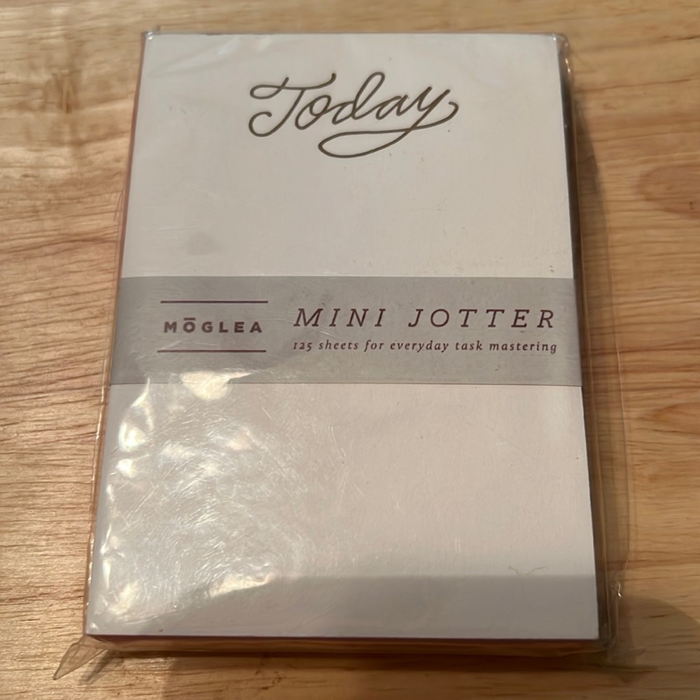 Moglea mini jotter- today